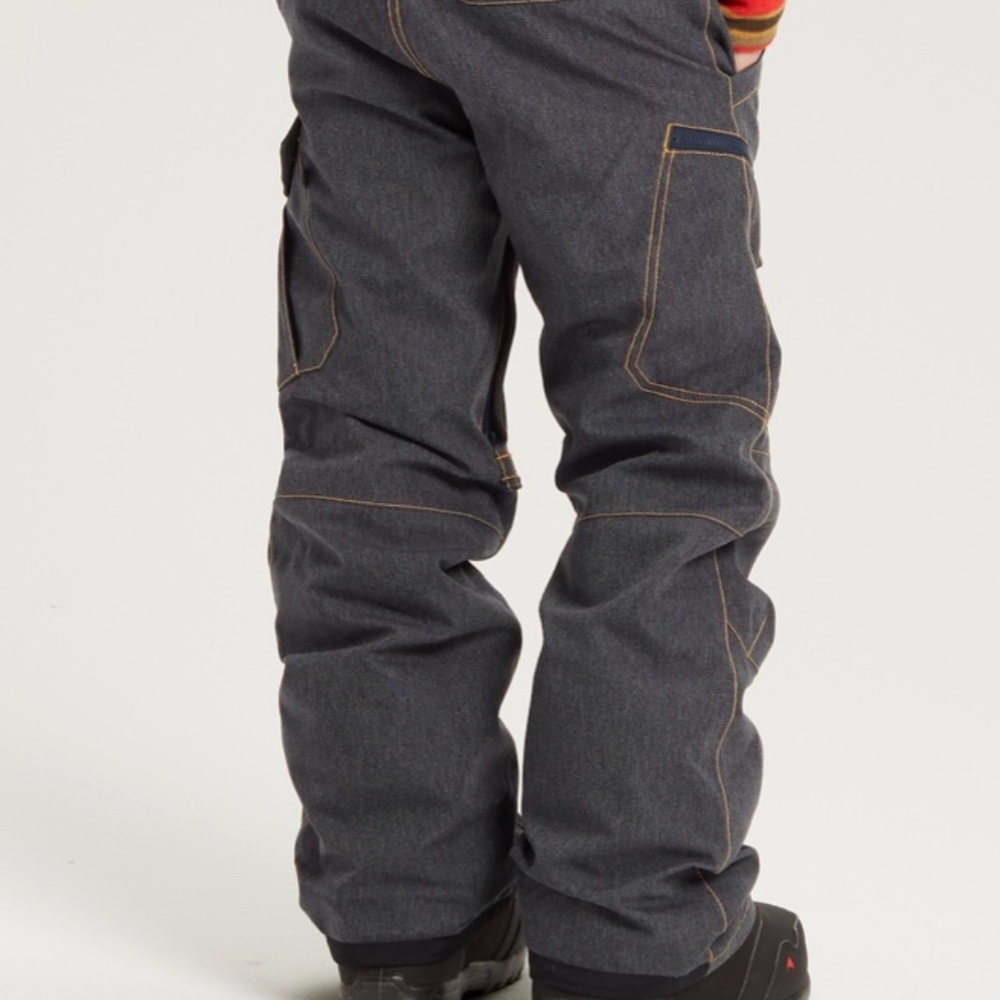 NEW!! BURTON Boys EXILE DENIM SNOWBOARD pants L snow